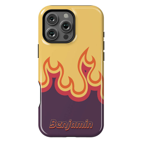 Personalized Cool Flame Effect iPhone Case